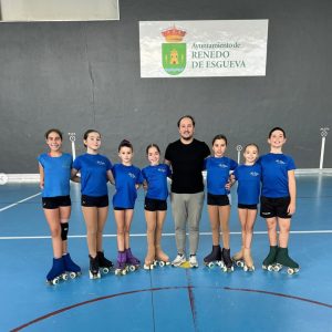 Andrea Bassi y el equipo de competición de danza y parejas danza